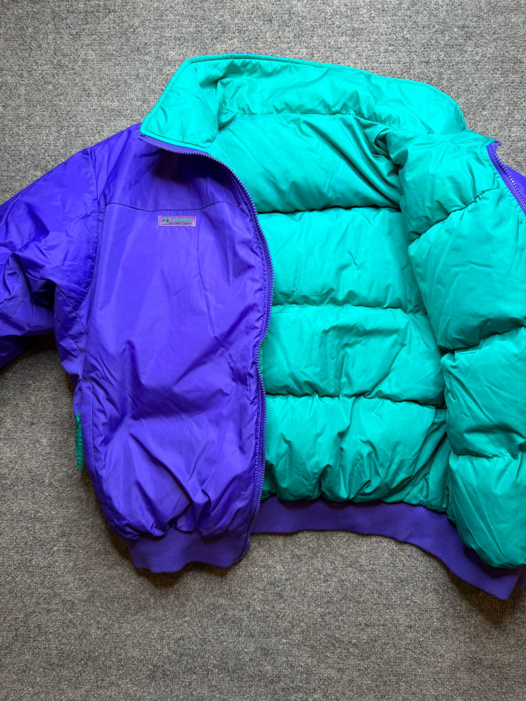 Vintage 1990s Columbia Sportswear Reversible Puffer Jacket