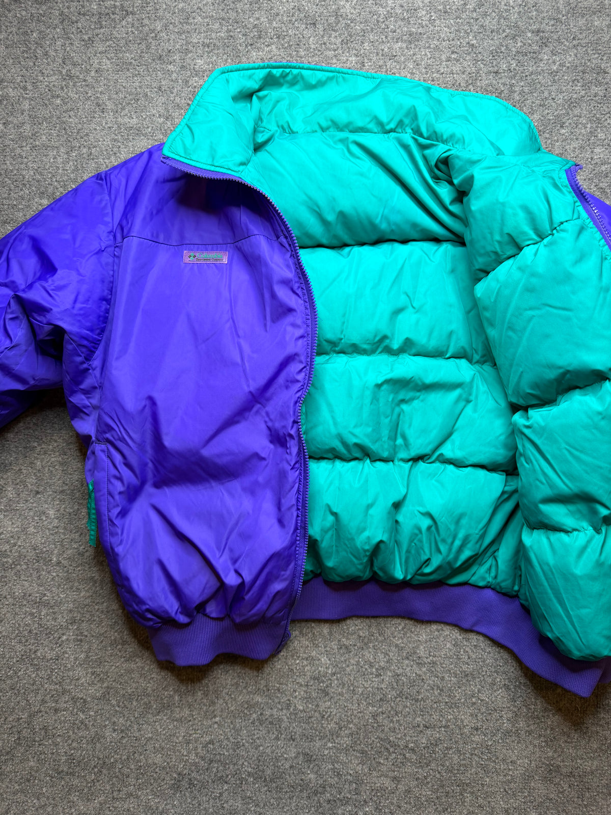Vintage 1990s Columbia Sportswear Reversible Puffer Jacket