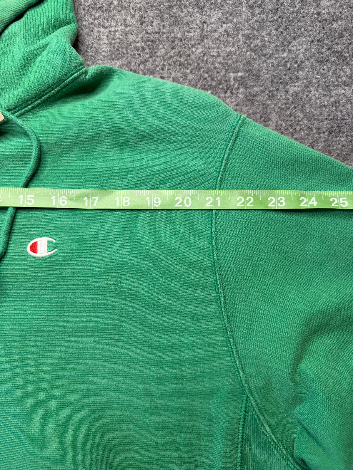 Champion Reverse Weave Green Hoodie