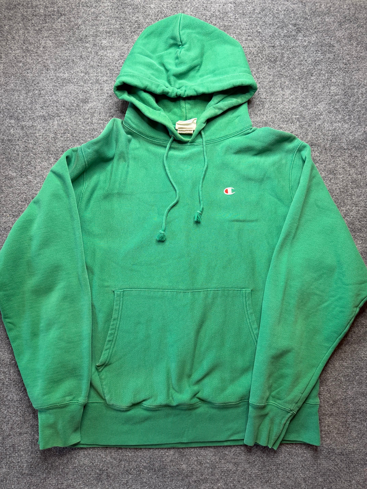 Champion Reverse Weave Green Hoodie