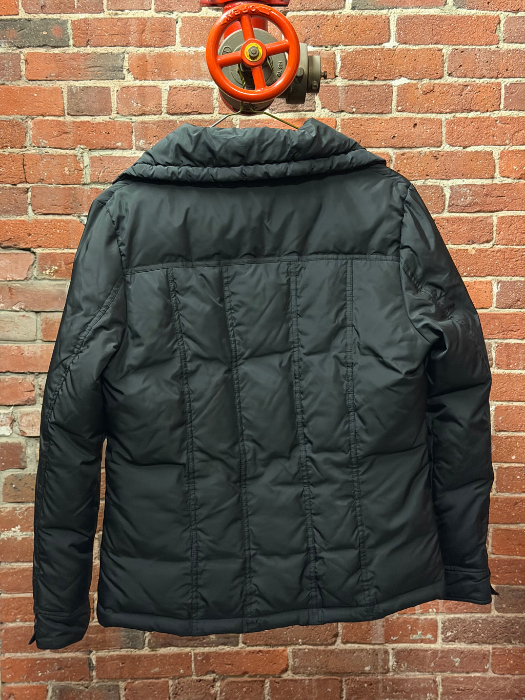 SALE Vintage DKNY Black Quilted Puffer Jacket With Logo Lining