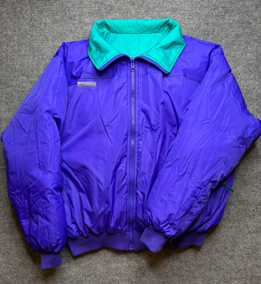 Vintage 1990s Columbia Sportswear Reversible Puffer Jacket