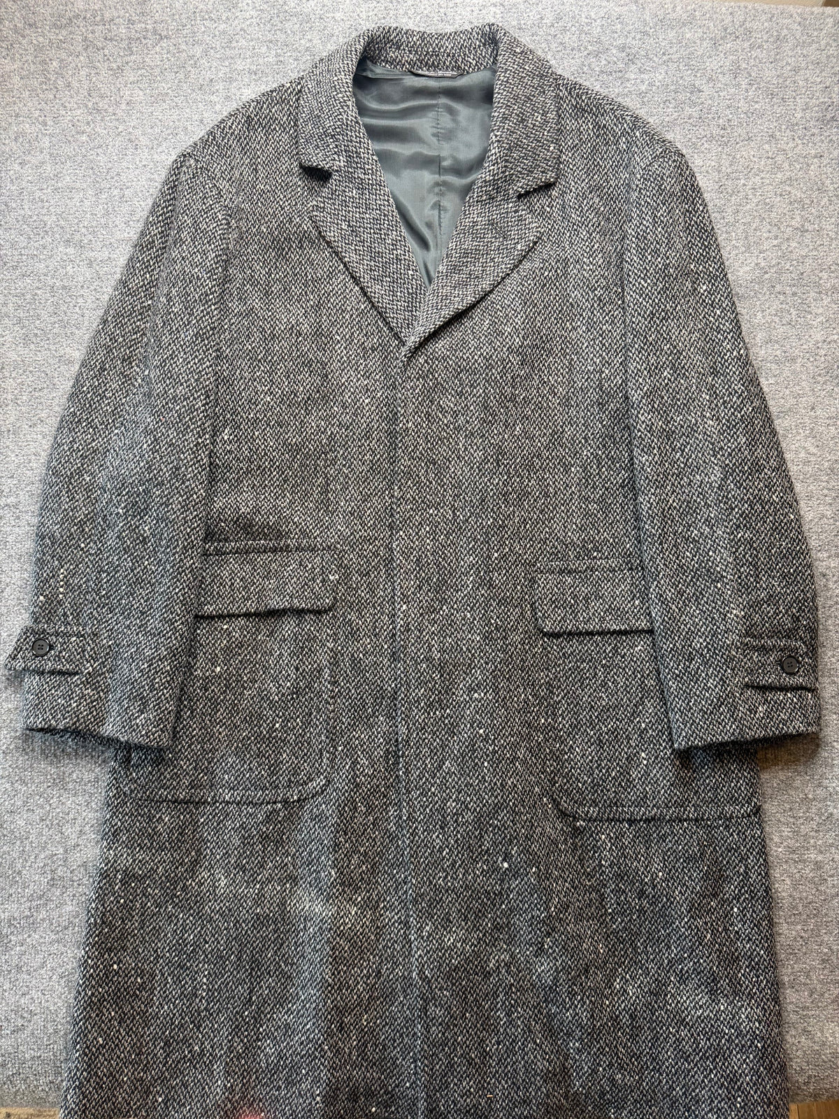 Torriani 1990s Tweed Overcoat