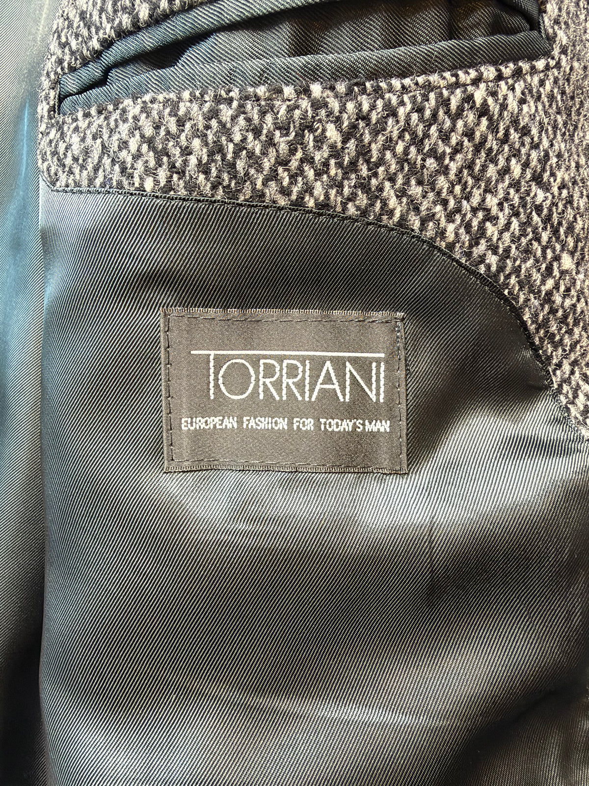 Torriani 1990s Tweed Overcoat